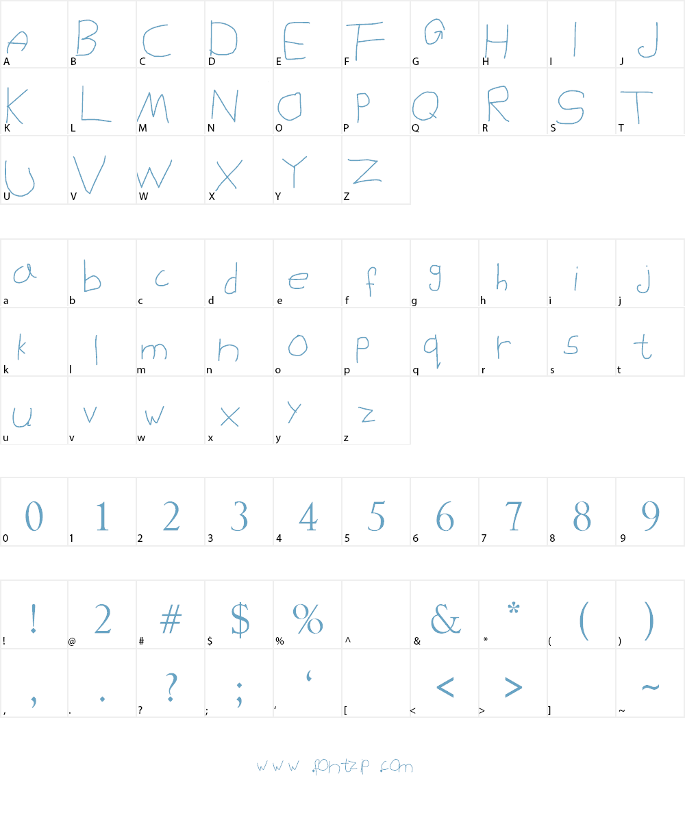 MOKADESIGNER FONT 1 Font Character